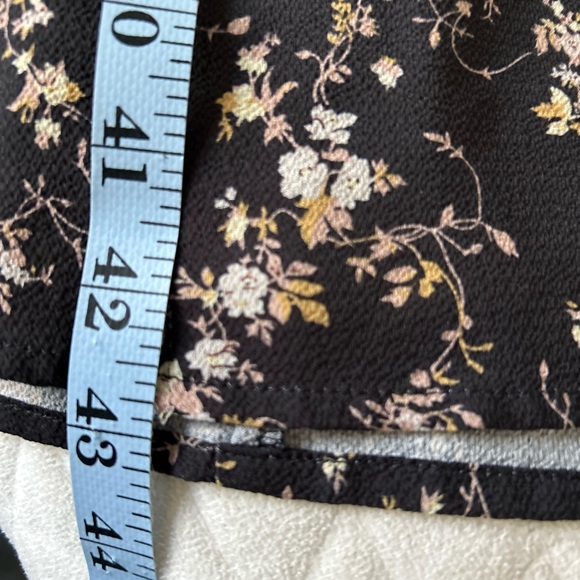 A.P.C. Black Floral Long Sleeve Dress - Picture 7 of 9